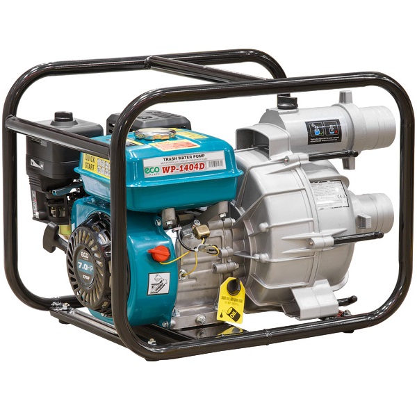 Мотопомпа для грязной воды ECO WP-1404D (5,2 кВт, 1400 л/мин, 3")