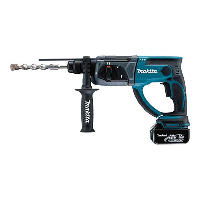 Перфоратор аккумуляторный MAKITA DHR202RF (18 В) с 1-ой АКБ на 3.0 Ач, 1.9 Дж, SDS-plus, вес 3.5 кг