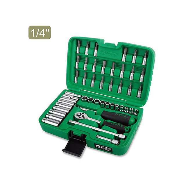 Набор инструментов для авто TOPTUL GCAI4601 (46 пр.) 1/4", 6 граней
