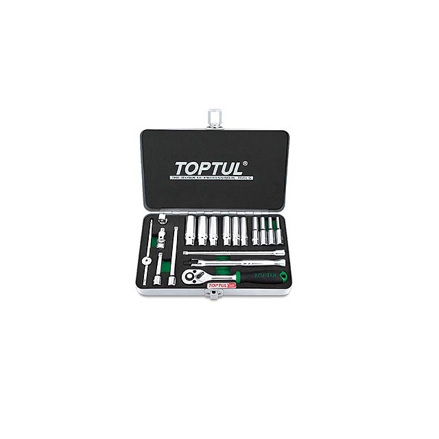 Набор инструментов для авто TOPTUL GCAD1822 (18 пр.) 1/4", 6 граней