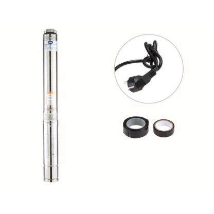Глубинный насос для скважины A&P GOOD WORK 3-2700/23-3/8 (32 м) 3.6 м3/ч, 250 Вт, 3"(7.62 см), кабель 28 м с вилкой
