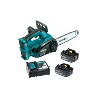 Пила аккумуляторная цепная MAKITA DUC302RF2 (2x18 В) с 2-мя АКБ на 3.0 Ач, шина 30 см (12"), вес 4.1 кг