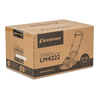 Газонокосилка бензиновая CHAMPION LM4222 (3.0 л.с.) 123 см3, скаш 42 см, мульч, вес 19.0 кг — изображение 8